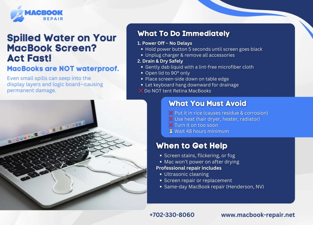 Spilled Water On Your MacBook? Checkout Ways To Save Your Device Immediately