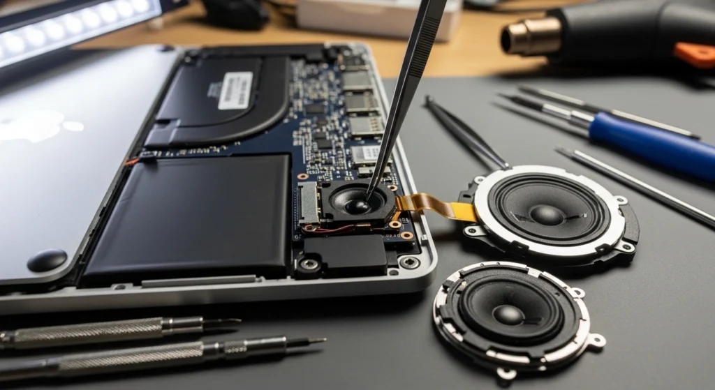 MacBook speaker repair internal audio component