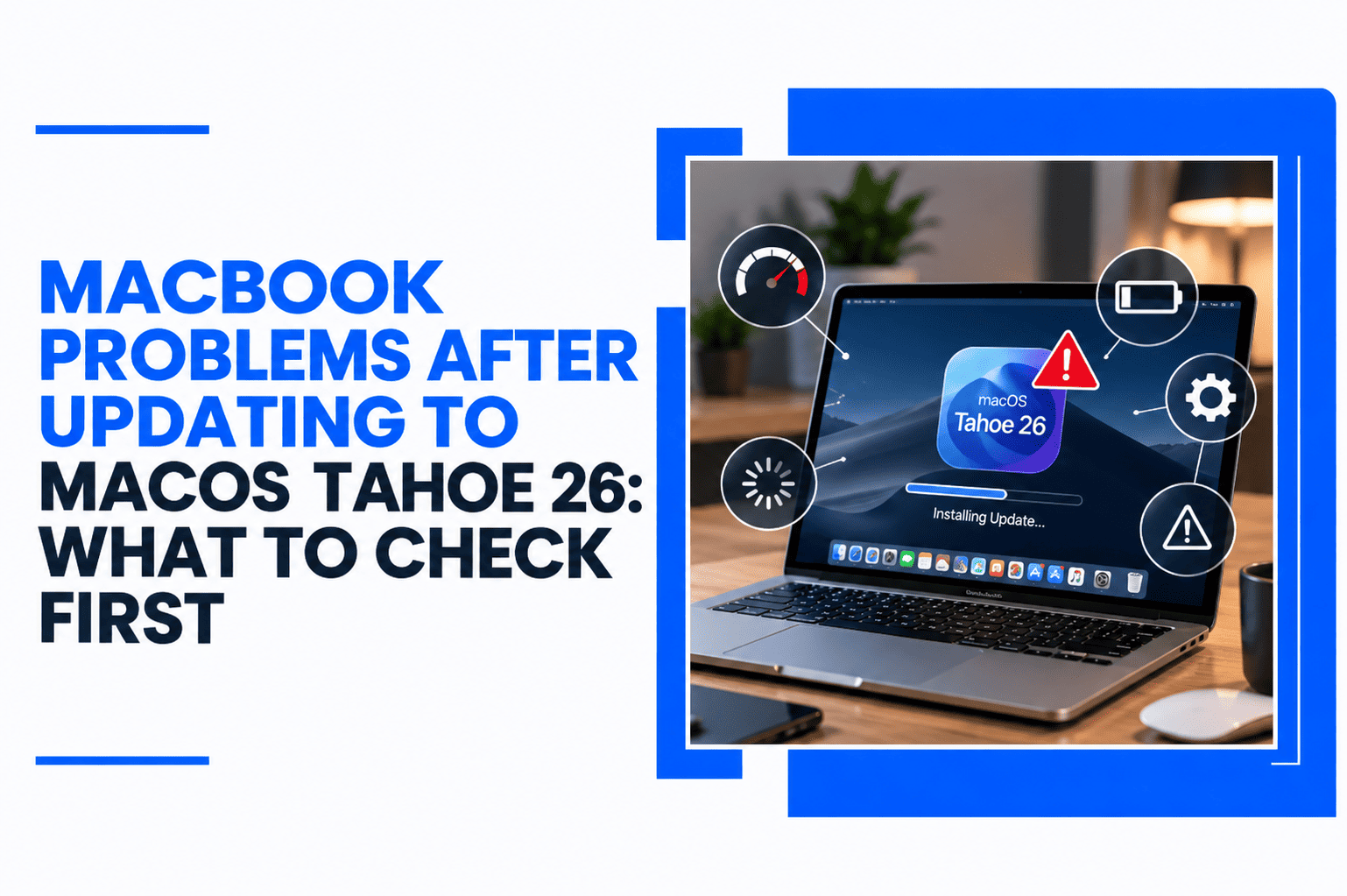 MacBook Tahoe 26 Update Troubleshooting blog banner